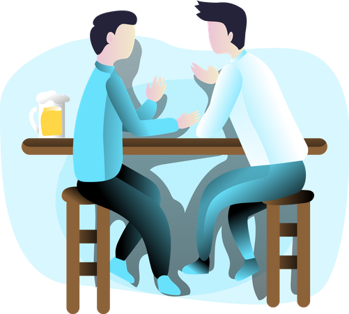 Free Conversation  Illustration