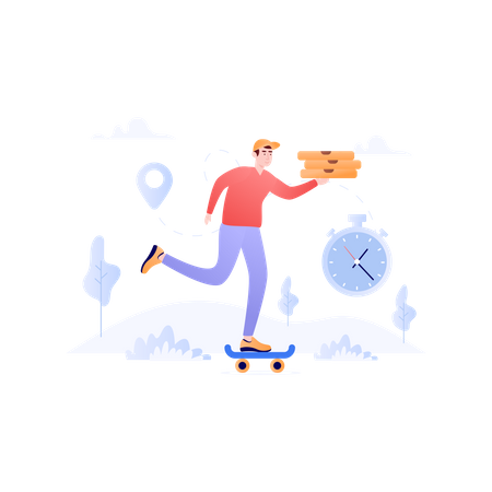 Free Delivery Illustration
