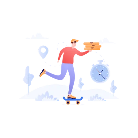 Free Delivery  Illustration