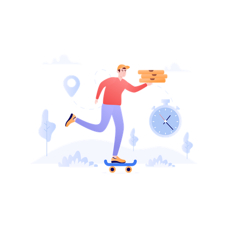 Free Delivery  Illustration