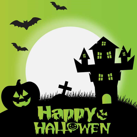Free Haunted Castle  Illustration