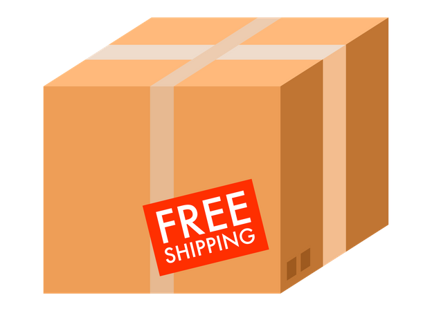 Free shipment package Illustration