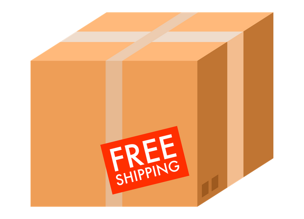 Free shipment package  Illustration