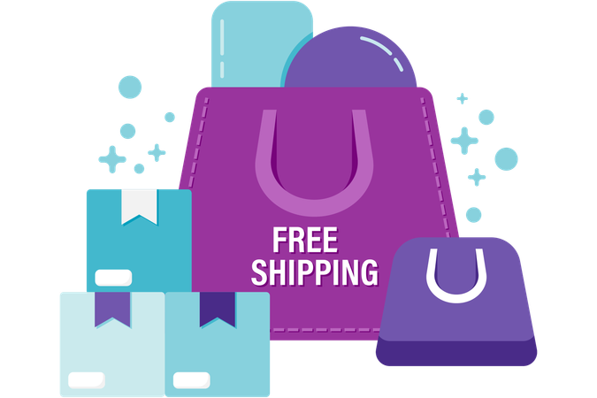 Free shipping discount  Illustration