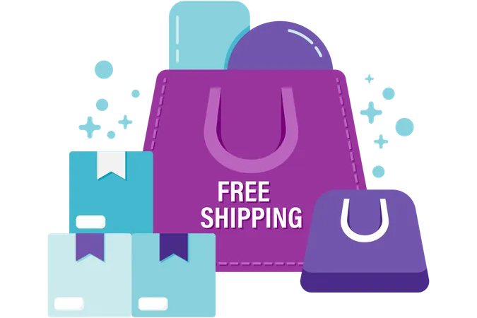 Free shipping discount  Illustration