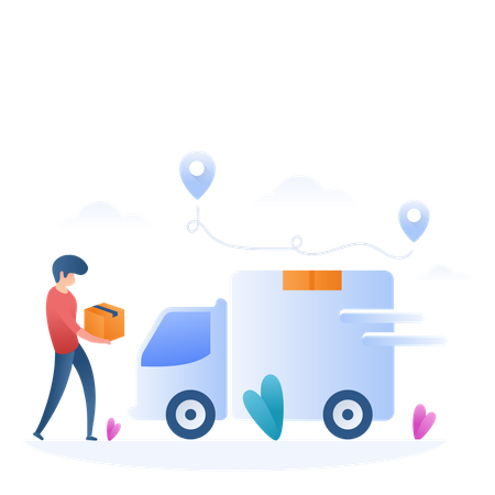 Free Shipping  Illustration