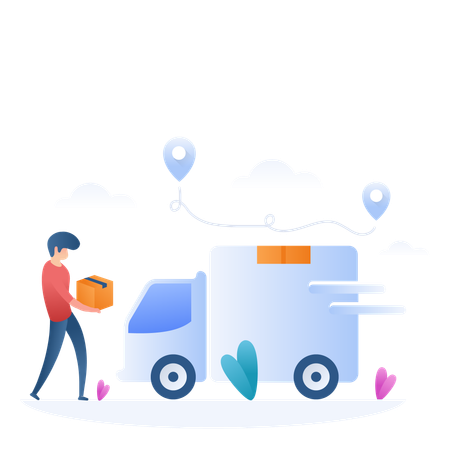 Free Shipping  Illustration