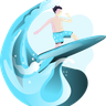 surfing illustration free download