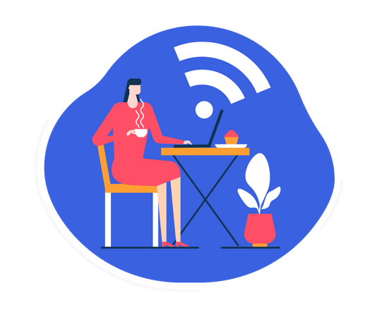 Free wifi  Illustration