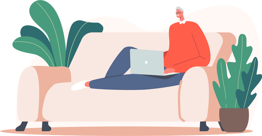 Freelance Outsourced Employee Occupation  일러스트레이션