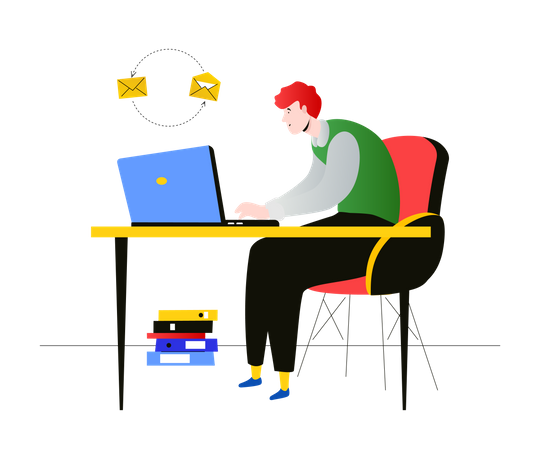 Freelance worker  Illustration