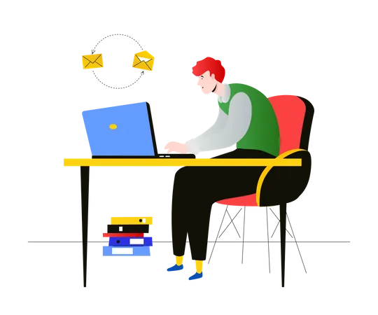 Freelance worker  Illustration