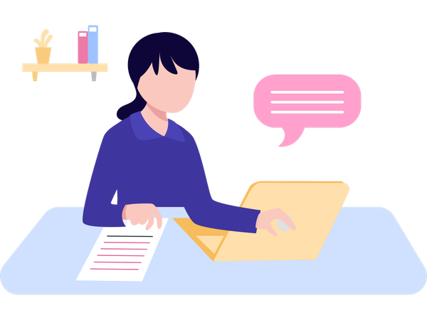 Freelancer haciendo trabajo en línea  Ilustración