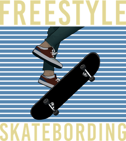 Freestyle Skater  Illustration