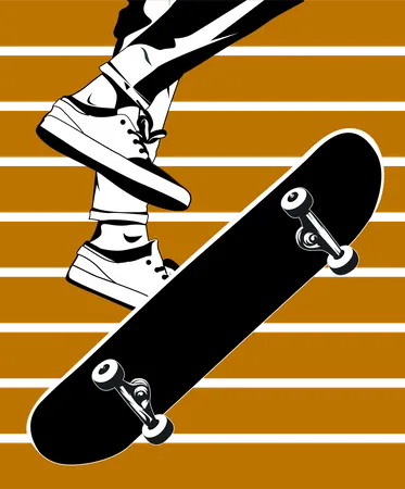 Freestyle Skater  Illustration