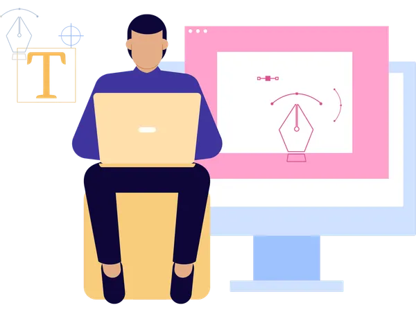 Freiberufler im Bereich Grafikdesign  Illustration