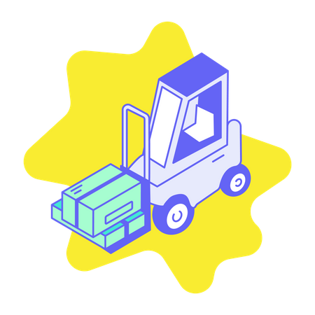 Freight vehicle Illustration