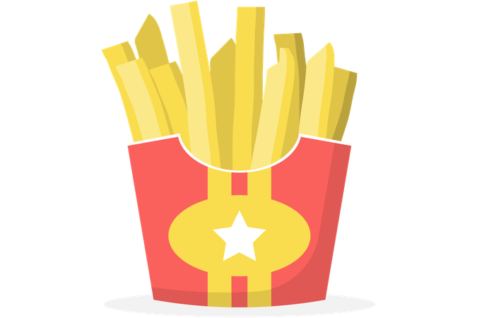 French fries  イラスト