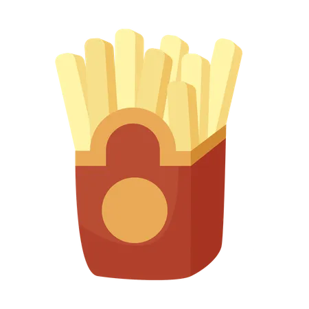 French fries  イラスト