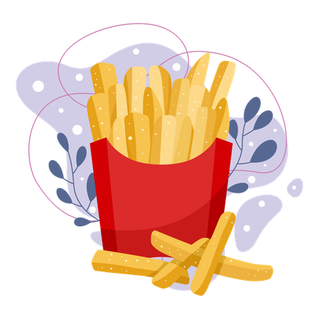 French fries  Illustration