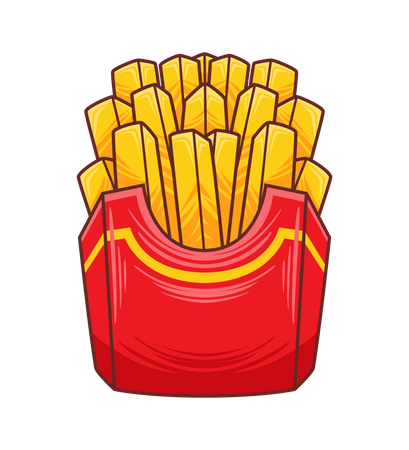French fries Illustration