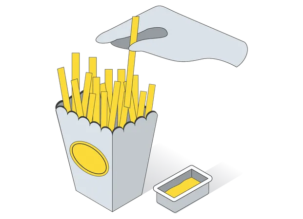 French Fries  Illustration