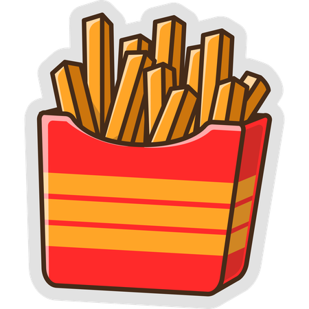 French Fries  Illustration