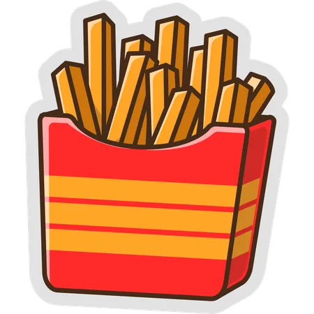 French Fries  Illustration