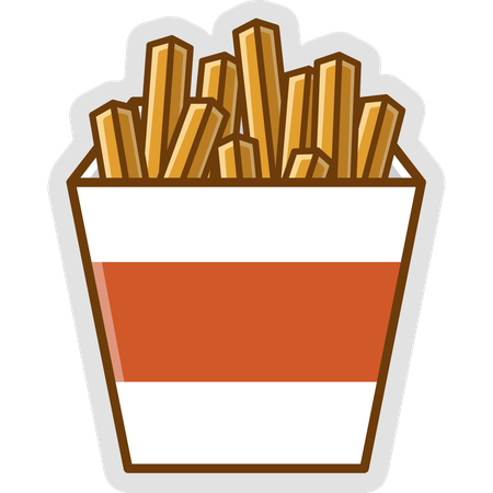 French Fries  Illustration