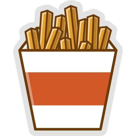 French Fries  Illustration