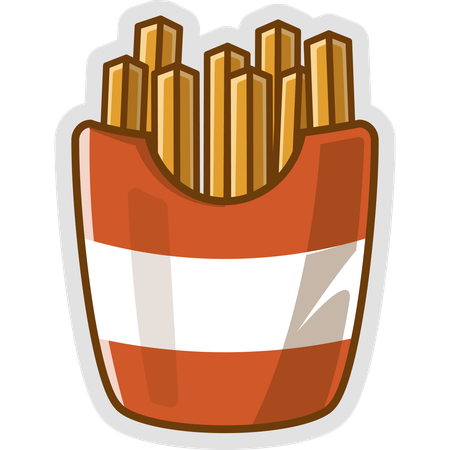 French Fries  Illustration