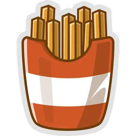 French Fries  Illustration