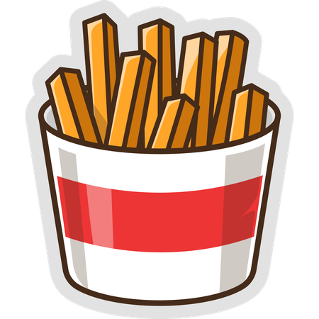 French Fries  Illustration