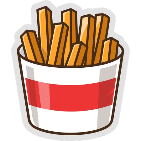 French Fries  Illustration