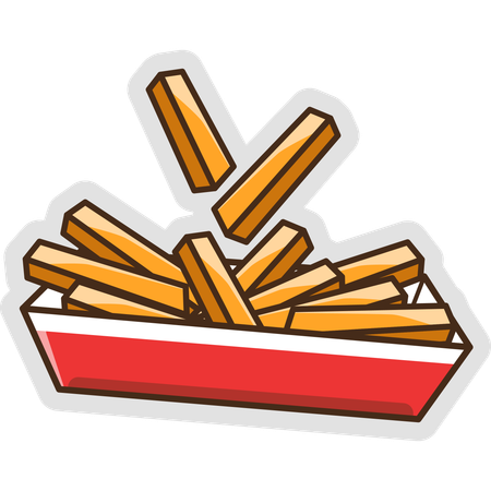 French Fries  Illustration