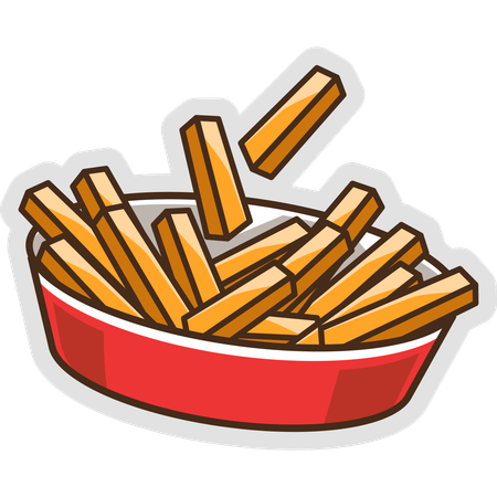 French Fries  Illustration