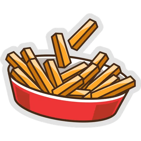 French Fries  Illustration