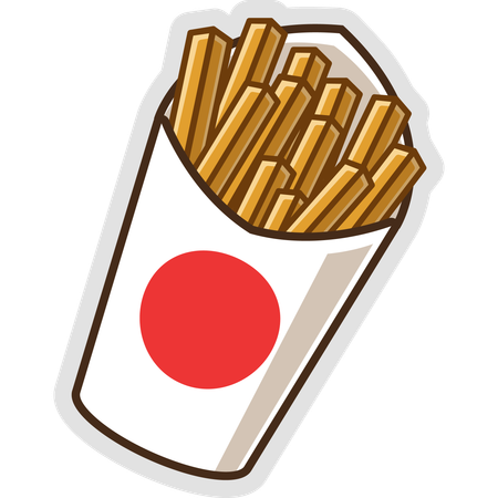 French Fries  Illustration