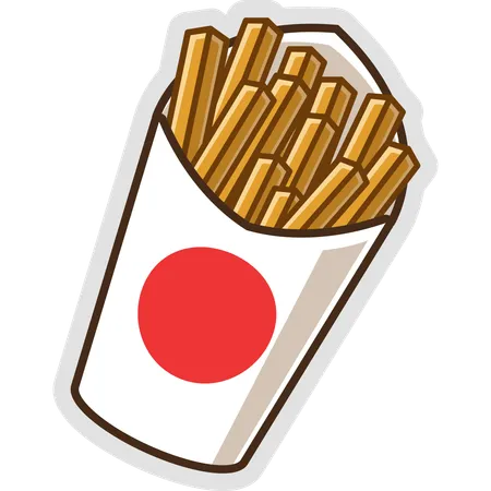 French Fries  Illustration