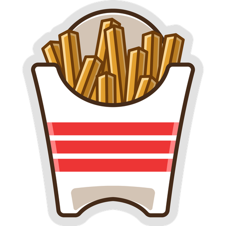 French Fries  Illustration