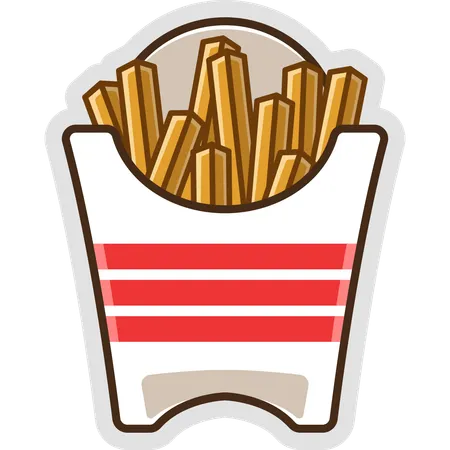 French Fries  Illustration