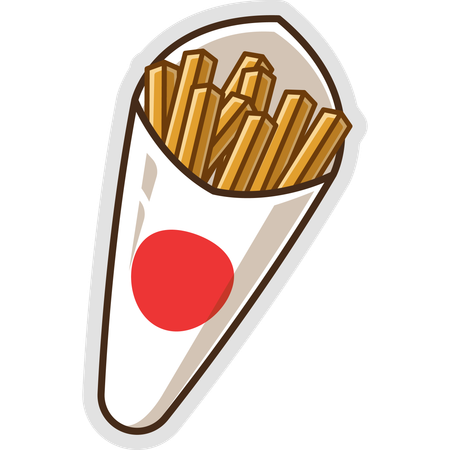 French Fries  Illustration