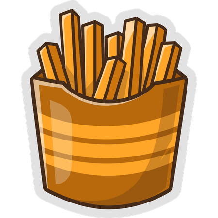 French Fries  Illustration