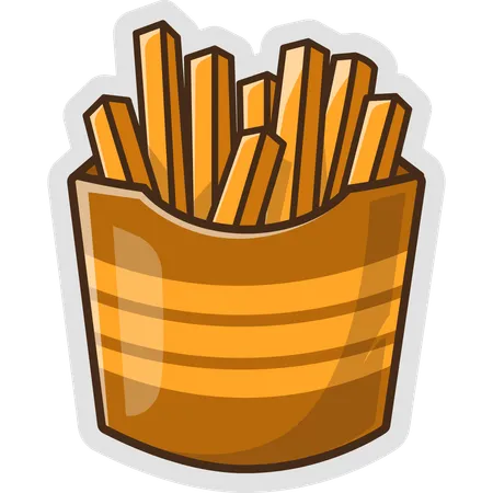 French Fries  Illustration