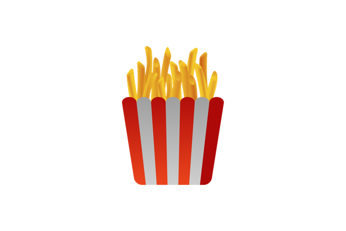 French Fries  Illustration