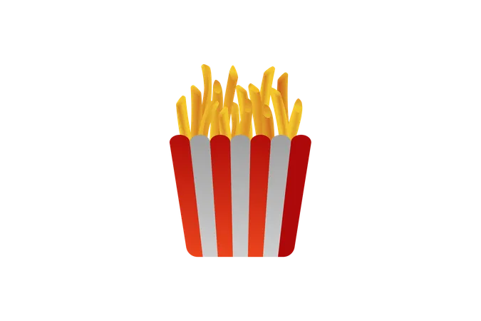 French Fries  Illustration