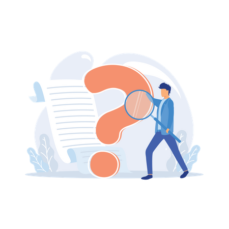 Frequently asked question Illustration