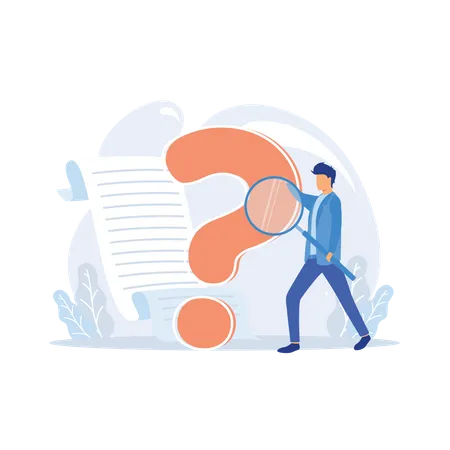 Frequently asked question Illustration