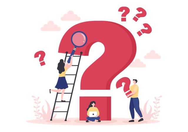 Frequently Asked Questions Illustration