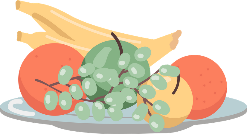 Fresh fruits Illustration